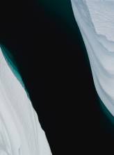 iceberg sea white black