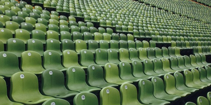 Stadium green chairs