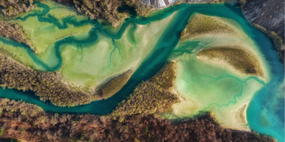 aerial landscape view