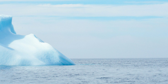 Iceberg in the ocean