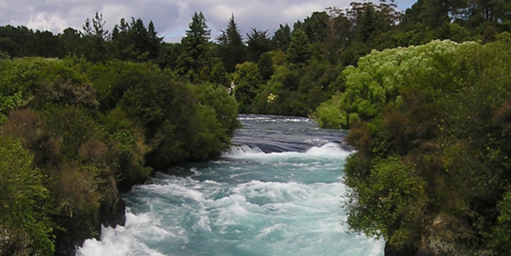 Rapids at Huka Falls, New Zealand