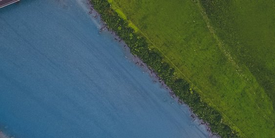 Road bridge going over a river
