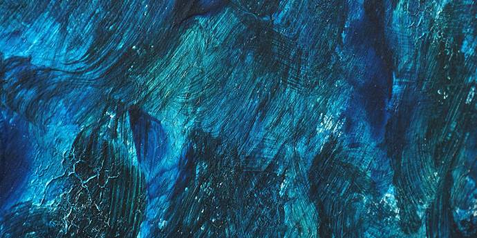 blue paint swirls