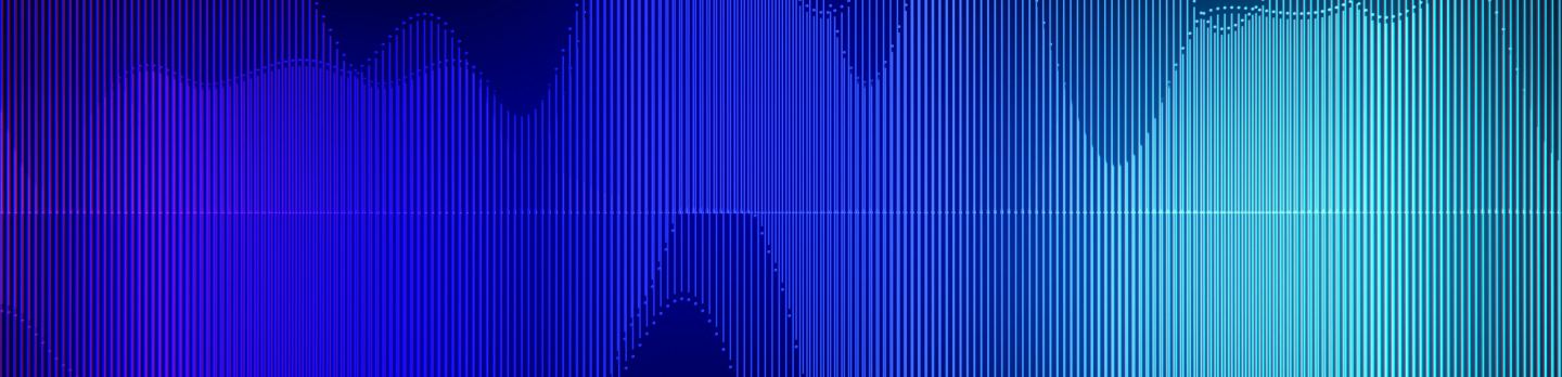 Sound waves depicted in vibrant colors against a black background, illustrating audio frequencies and patterns.