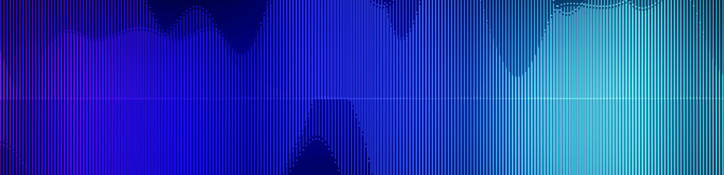 Sound waves depicted in vibrant colors against a black background, illustrating audio frequencies and patterns.