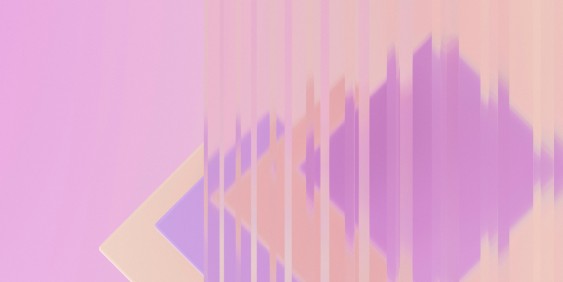 A vibrant abstract design with intersecting pink and purple lines and squares, evoking a sense of movement and energy.