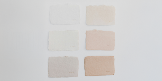 Paint swatches on a wall