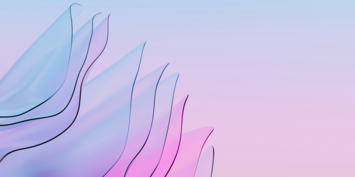 coloured digital leaves