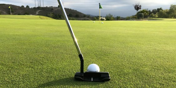 Board meeting table in office
