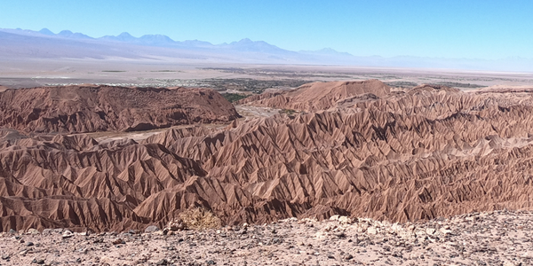 Atacama desert in the Andes mountains