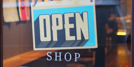 open shop sign