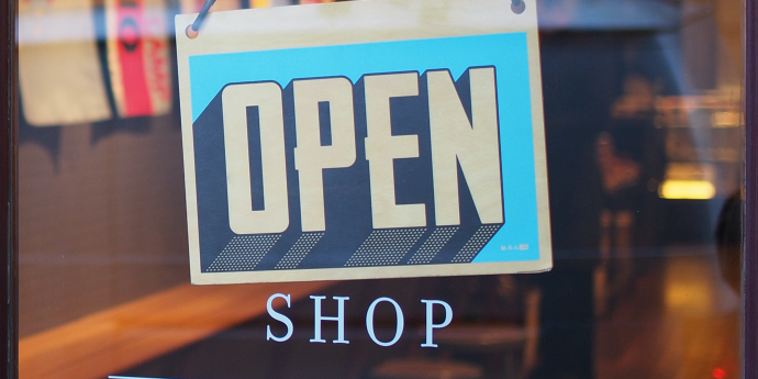 open shop sign