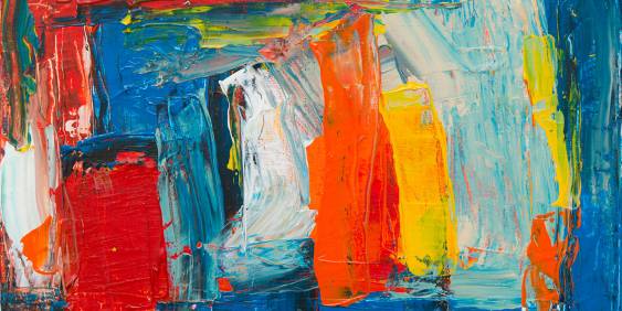 Multiple colours next to each other. 