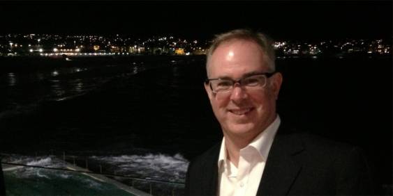 Donald Nordeng photo outside at night