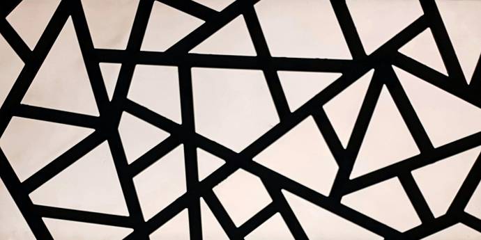 black lines forming geometric shapes