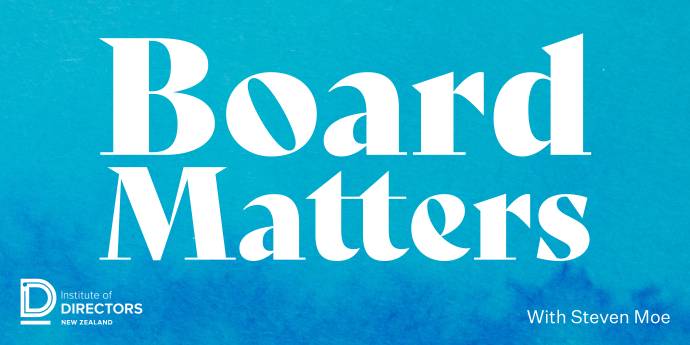 Board Matters text on blue background