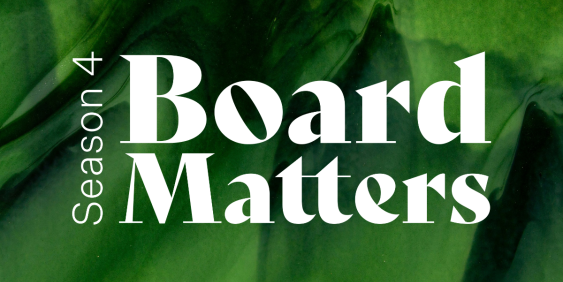 Board Matters text on yellow background